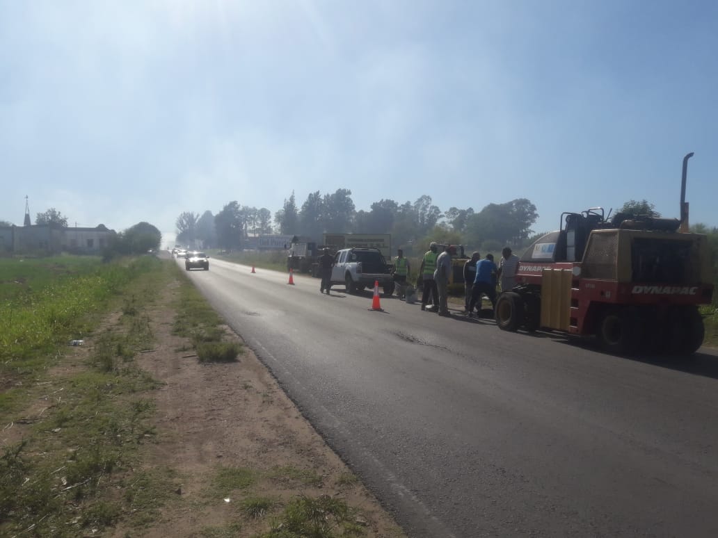 Trabajaron en el bacheo del Acceso Norte, considerando el deterioro que posee la arteria debido al intenso tránsito que se registra diariamente.