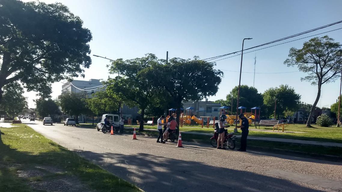 El último control vehicular realizado en bulevar Yrigoyen