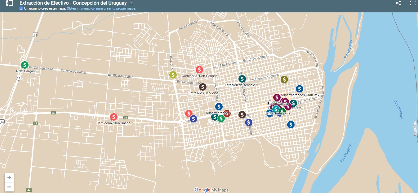 El mapa donde se encuentran las direcciones ya recibió más de 17.000 visitas