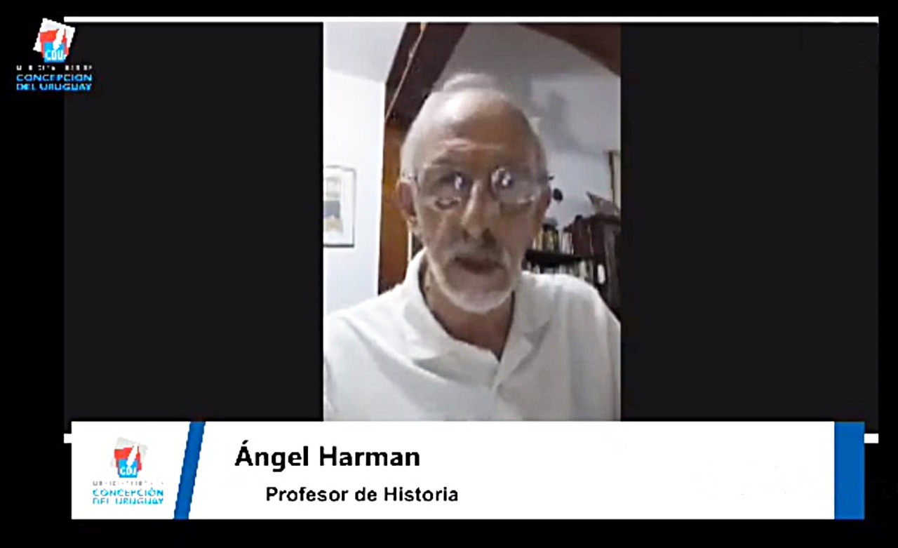 Ángel Harman en el conversatorio virtual