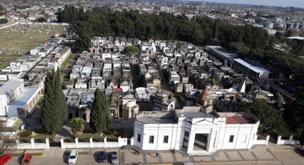 Cementerio vista aérea