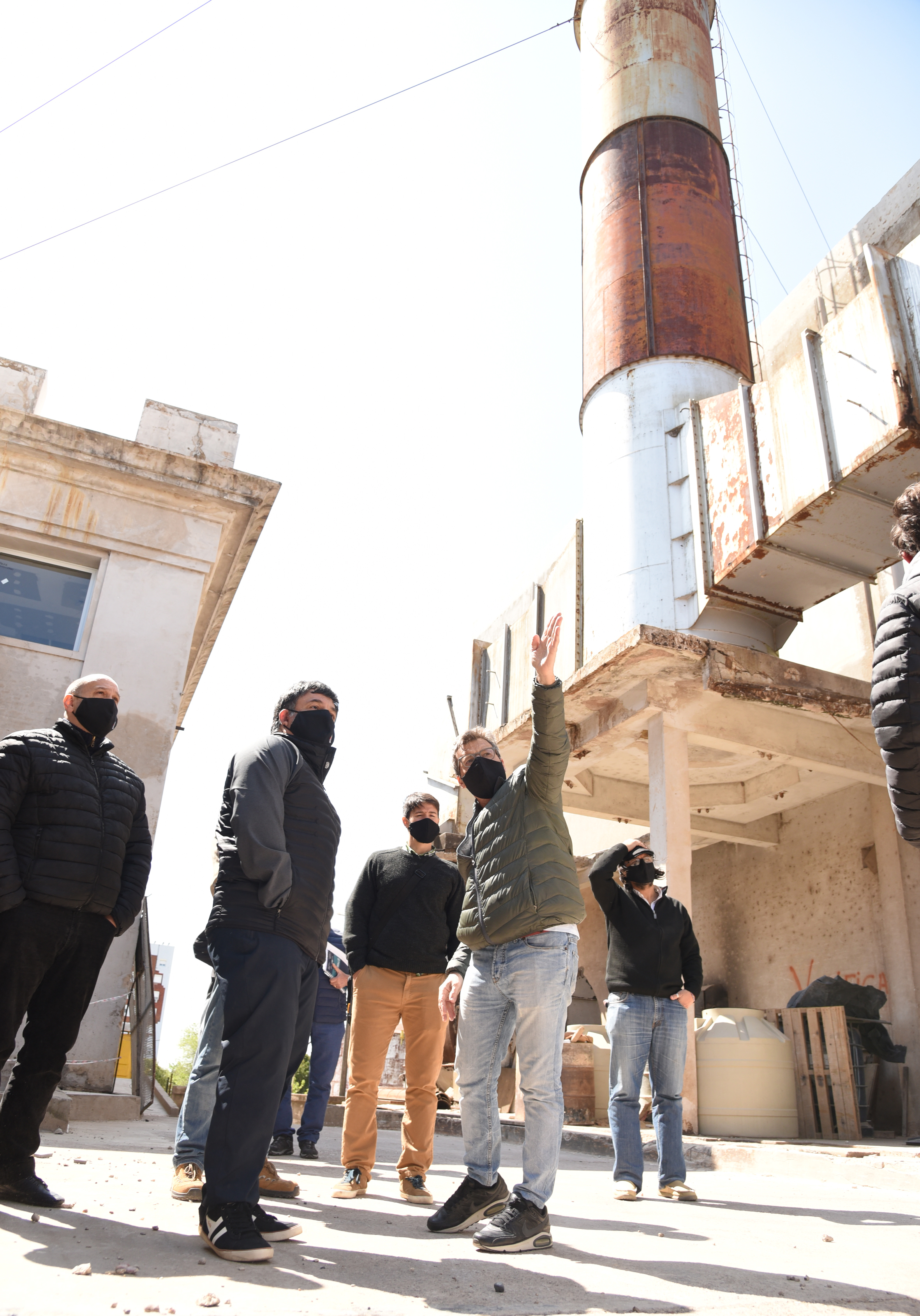 Martín Oliva y Marcelo Richard recorrieron la obra de la Ex Central Caseros