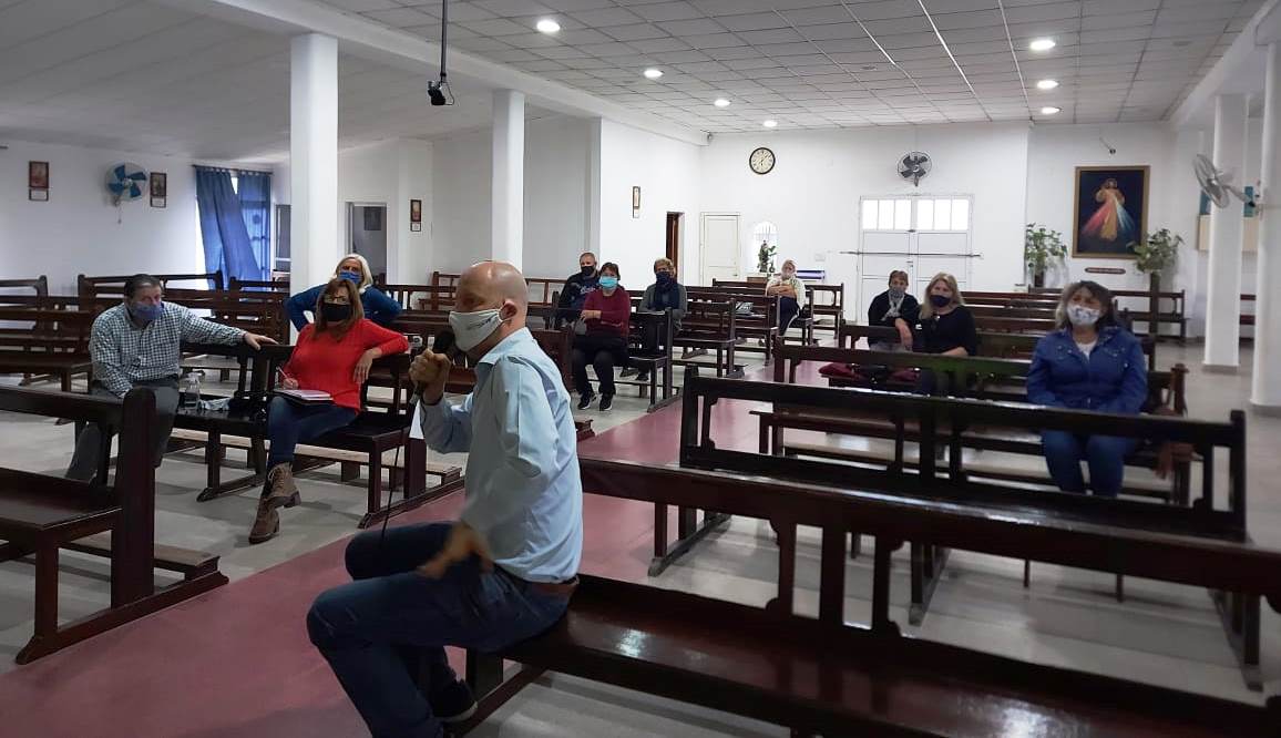 Germán Bercóvich dictando la charla