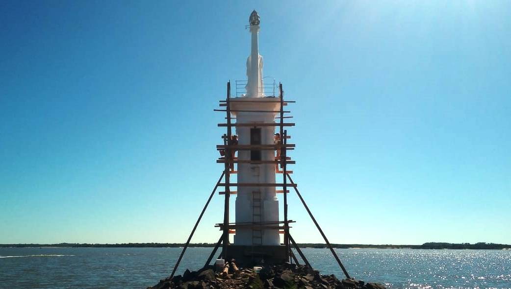 Se desarrolla a buen ritmo la obra dispuesta por la Municipalidad para poner en valor el Faro de la Stella Maris