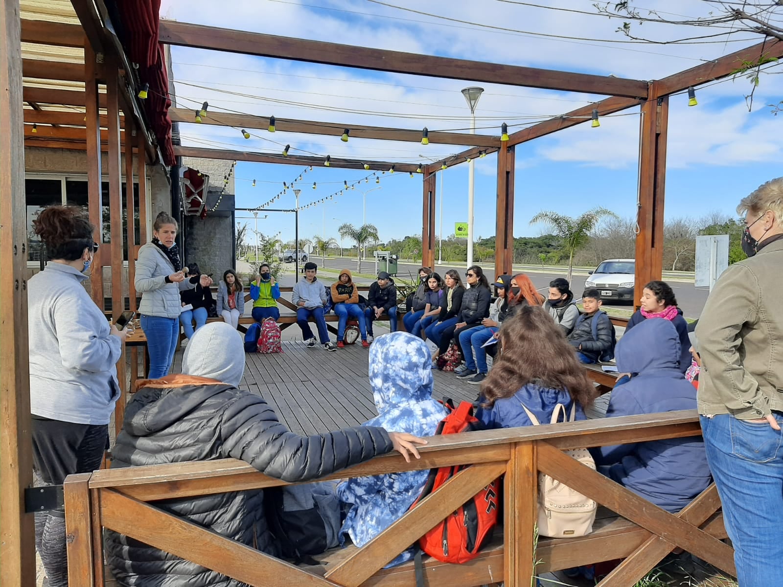 Se realizaron este viernes las primeras dos charlas sobre educación ambiental en la Isla del Puerto a establecimientos educativos. 