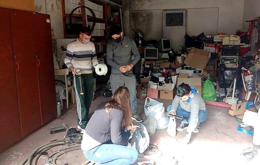 Están siendo clasificados los desechos electrónicos obtenidos durante las dos jornadas de campaña realizada en el Predio Multieventos.