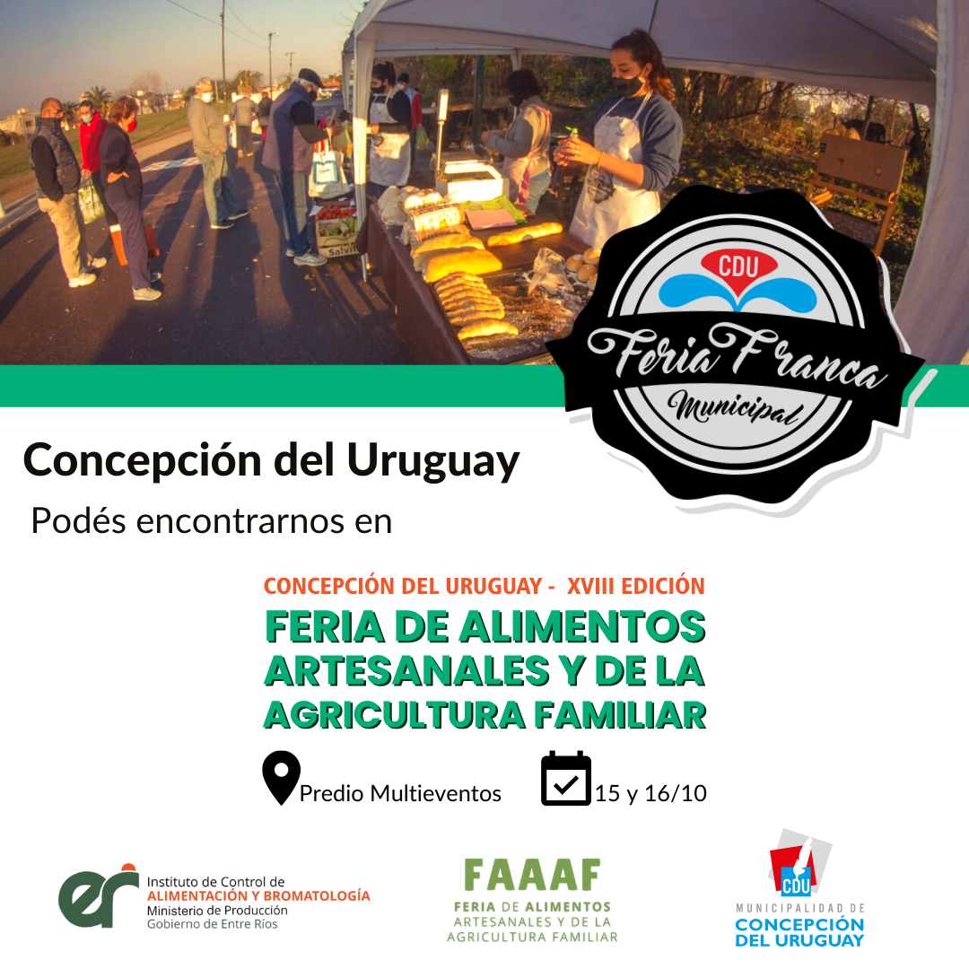 Comienza la Feria de Alimentos Artesanales y de la Agricultura Familiar