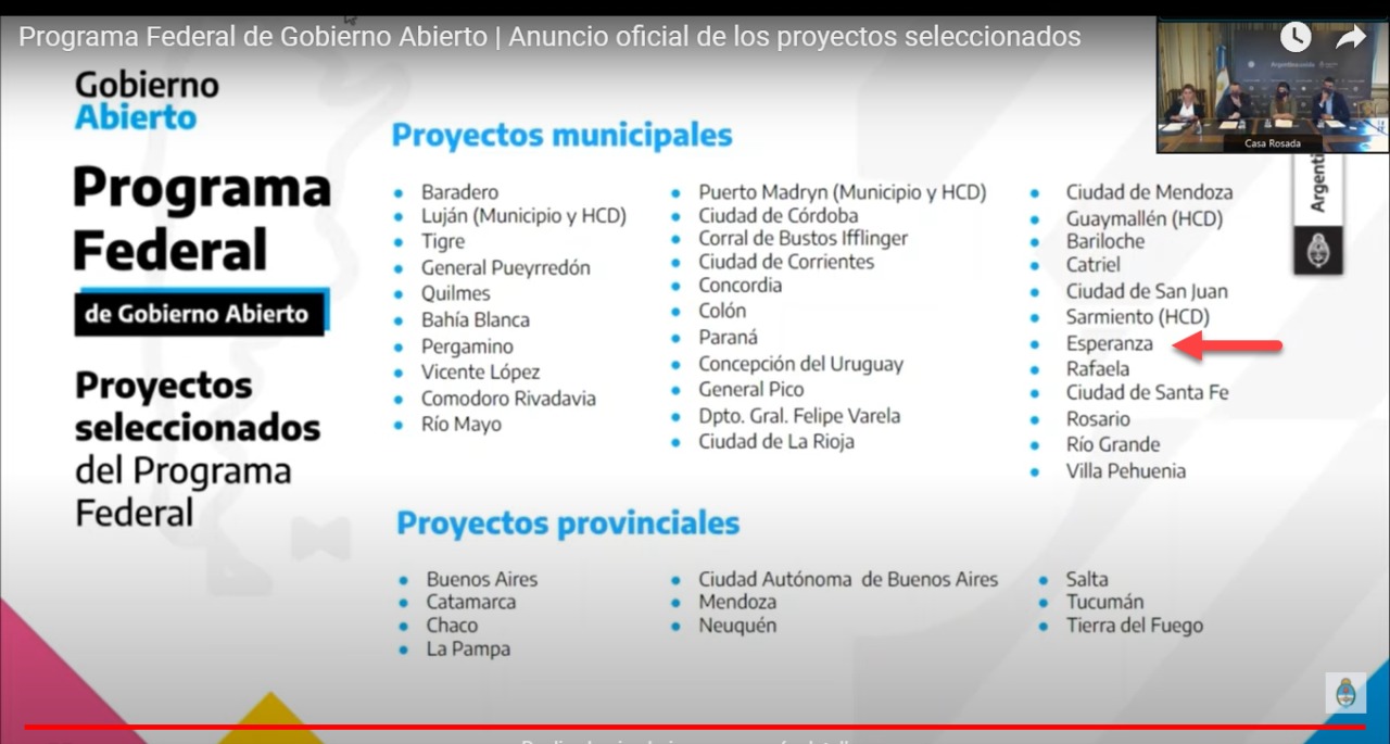 El proyecto presentado por las autoridades locales ante el gobierno nacional, tiene como objetivo central, fortalecer el portal de “Transparencia” desarrollado oportunamente. Allí se exhiben los datos oficiales de la Municipalidad, complementando el estado actual, con cambios en funcionalidades y accesos a la información de interés público.