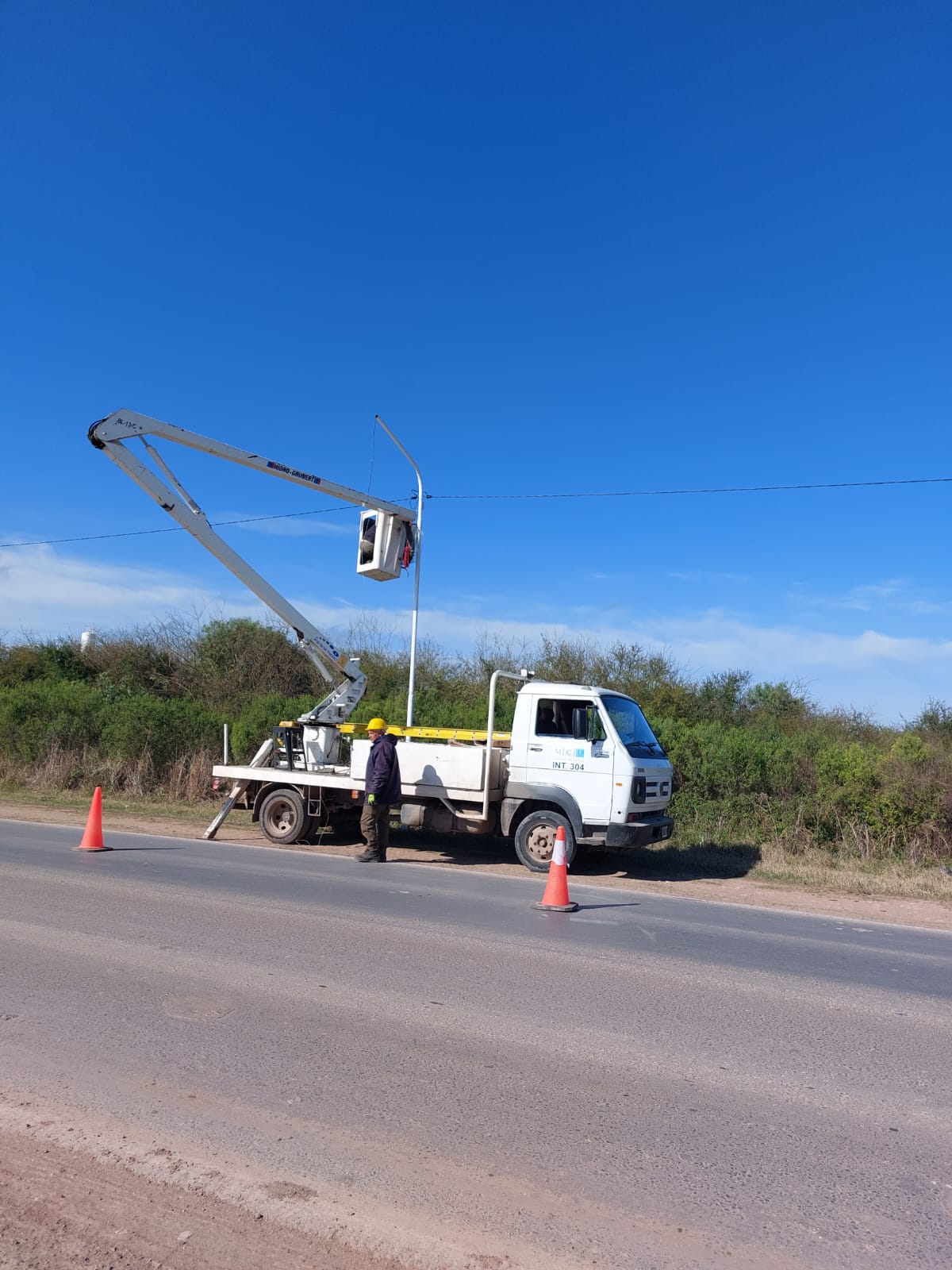 Se iluminó la primera etapa del segundo acceso a la ciudad