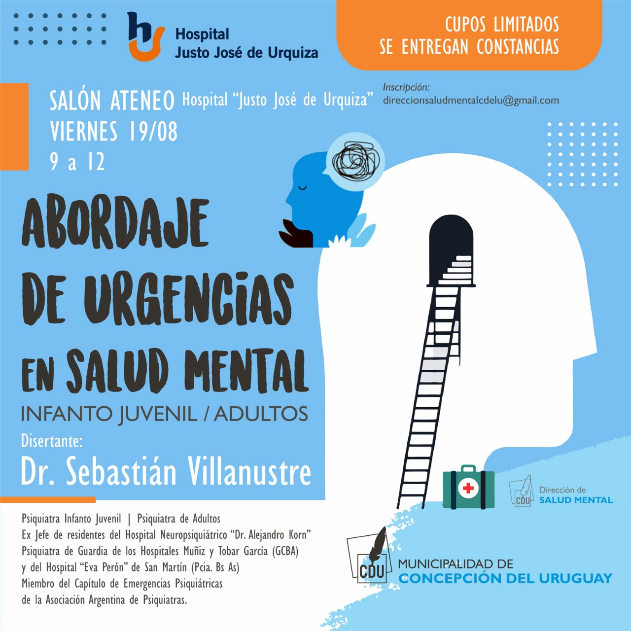 Capacitarán sobre urgencias en salud mental