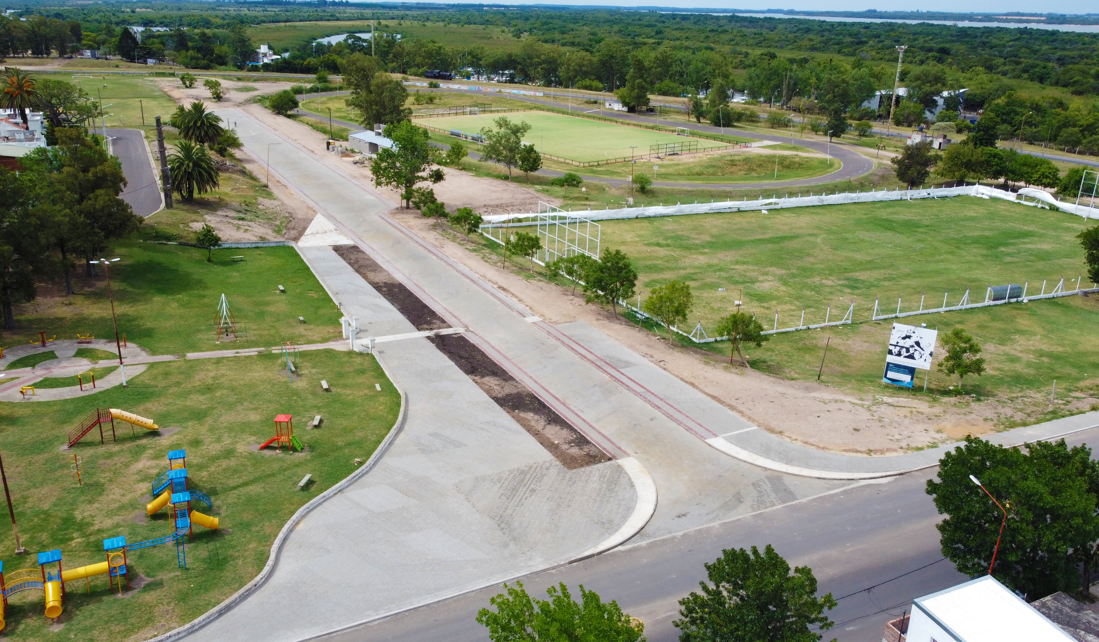 Culminó la primera parte de obras en zona del Parque La Loba