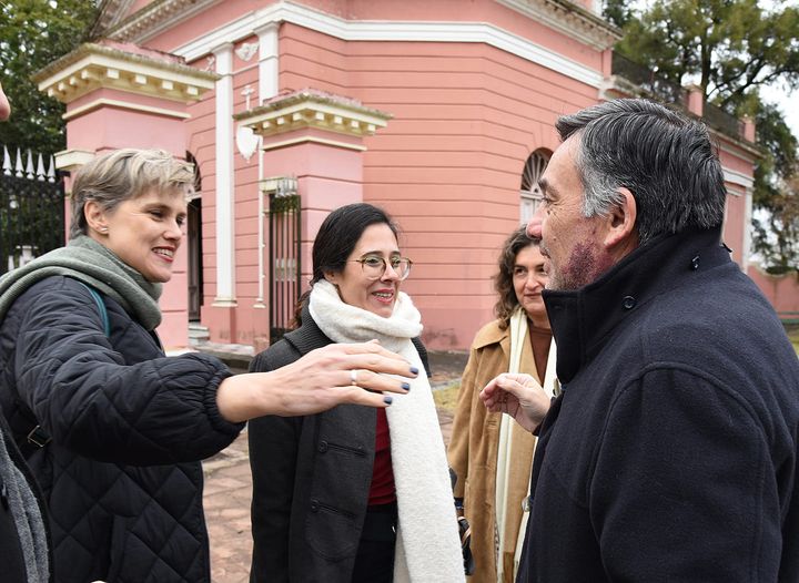 Oliva acompañó a la nueva Directora del Palacio San José