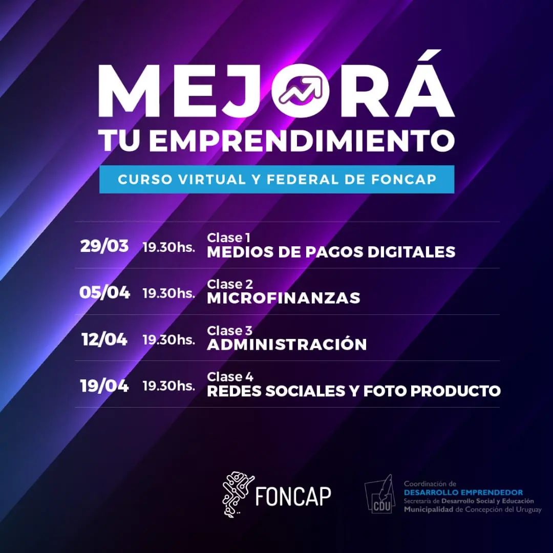 Capacitarán virtualmente sobre cómo mejorar los emprendimientos de autogestión