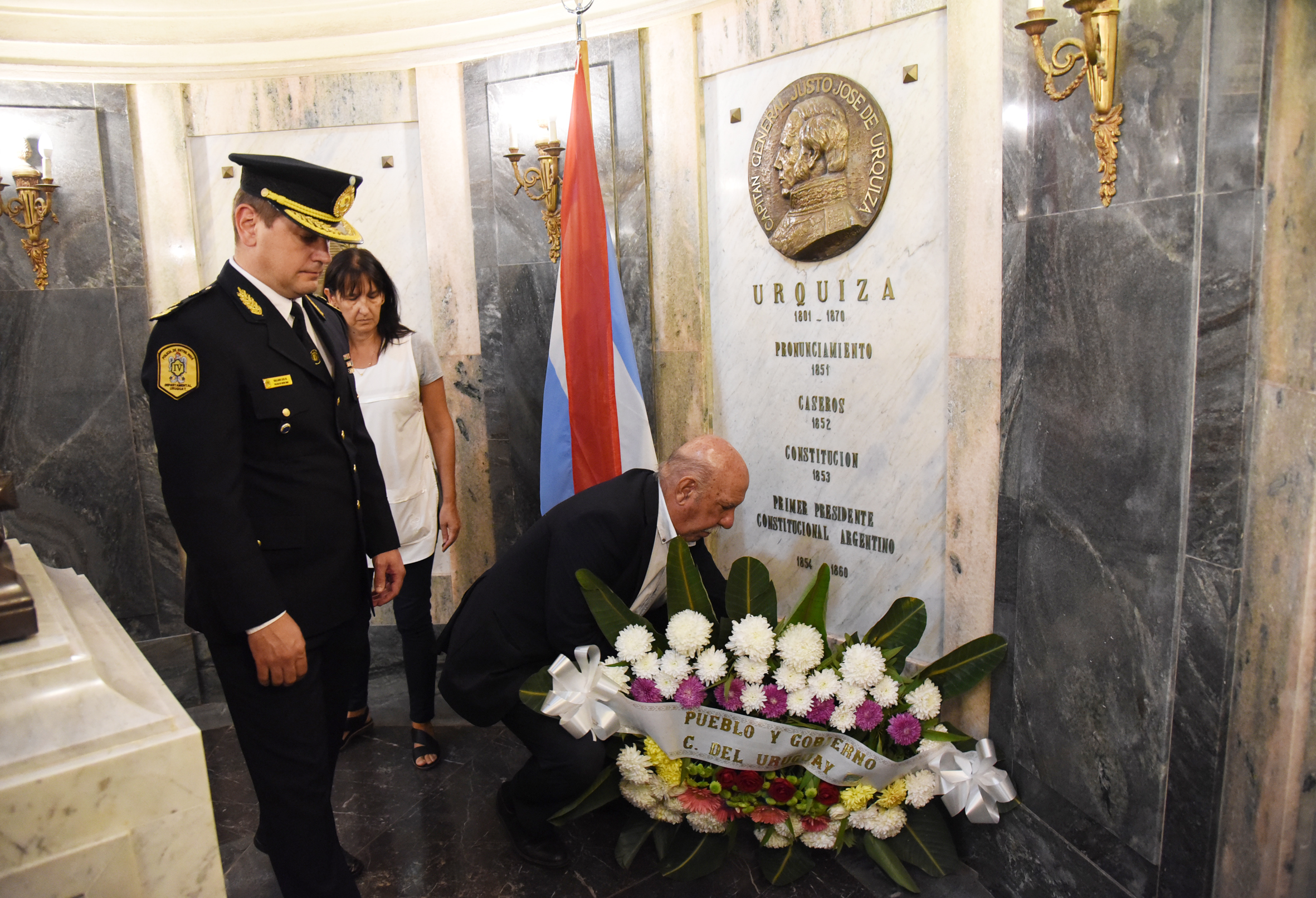 La ciudad rindió homenaje a Urquiza, a 153 años de su muerte