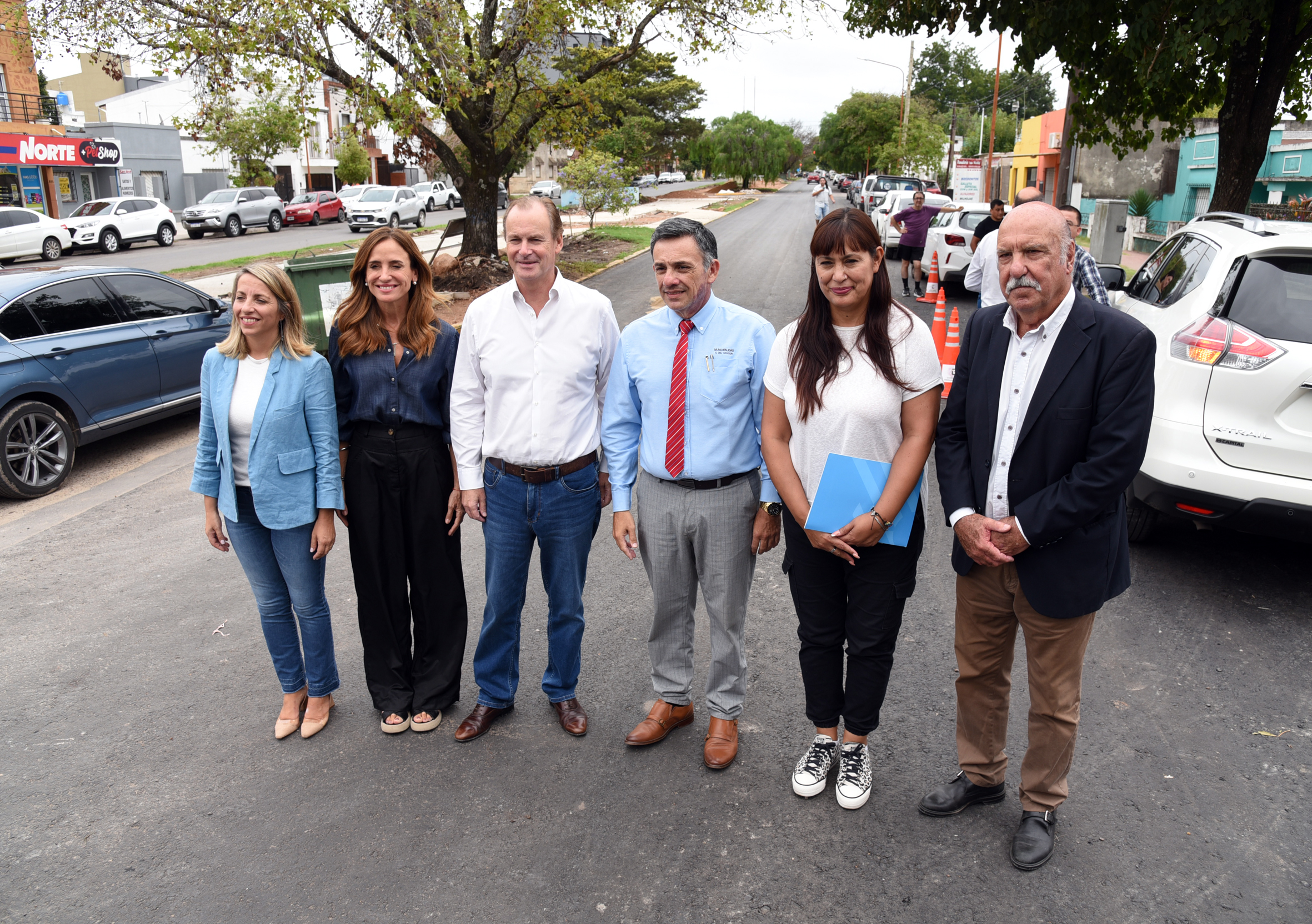 Bordet recorrió las obras del Yrigoyen, parcialmente financiadas por Provincia