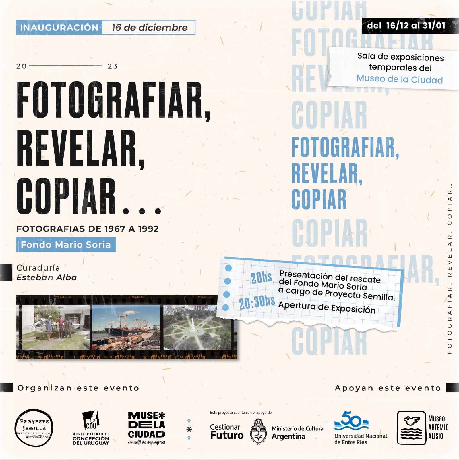 Se inaugura una exposición de fotografías de Mario Soria