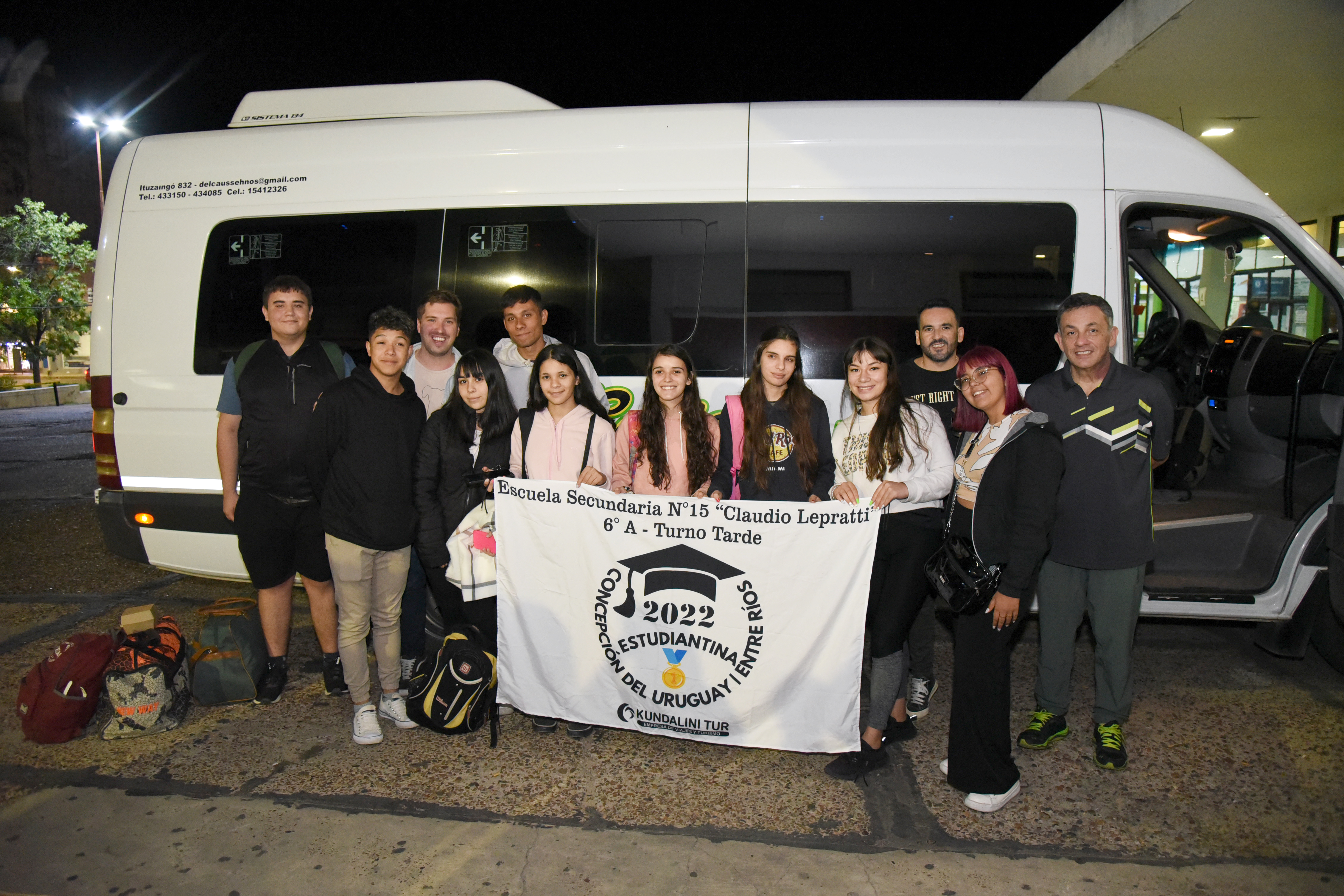 Los ganadores de la Estudiantina partieron a la provincia de Córdoba