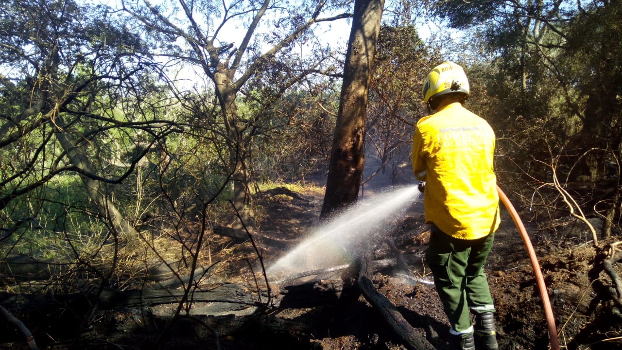 El Municipio contribuye con los bomberos, ante los incendios forestales