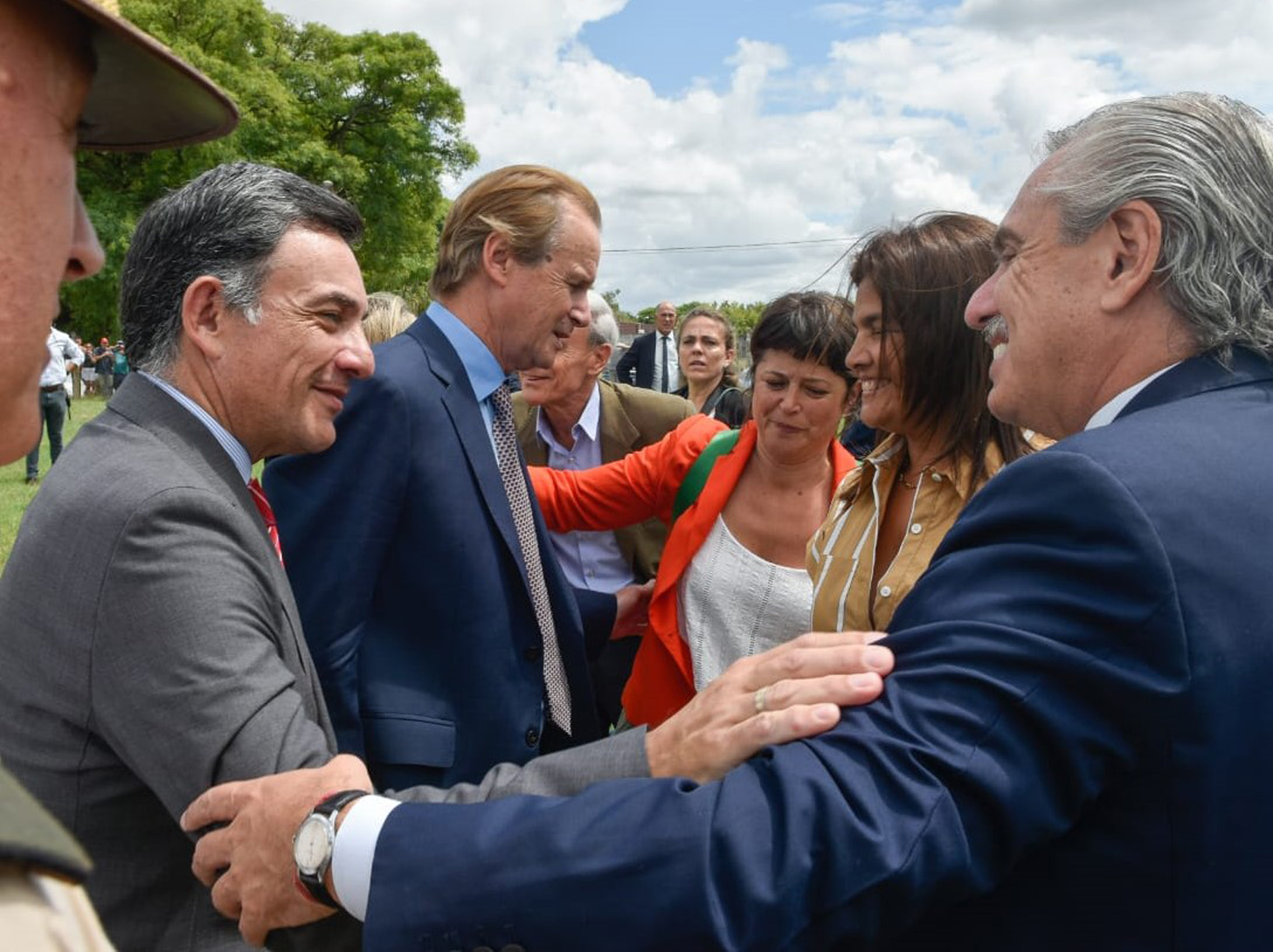 Alberto Fernández en la Isla del Puerto