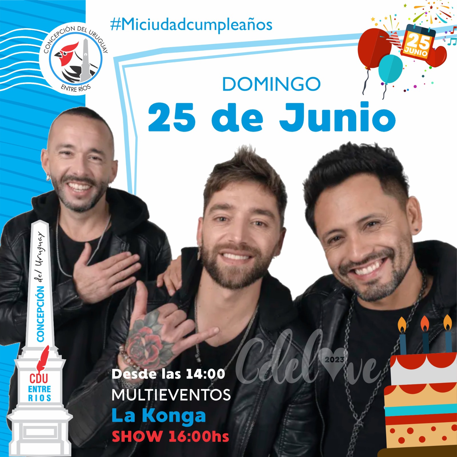 Concepción del Uruguay celebrará sus 240 años con la presentación de La Konga