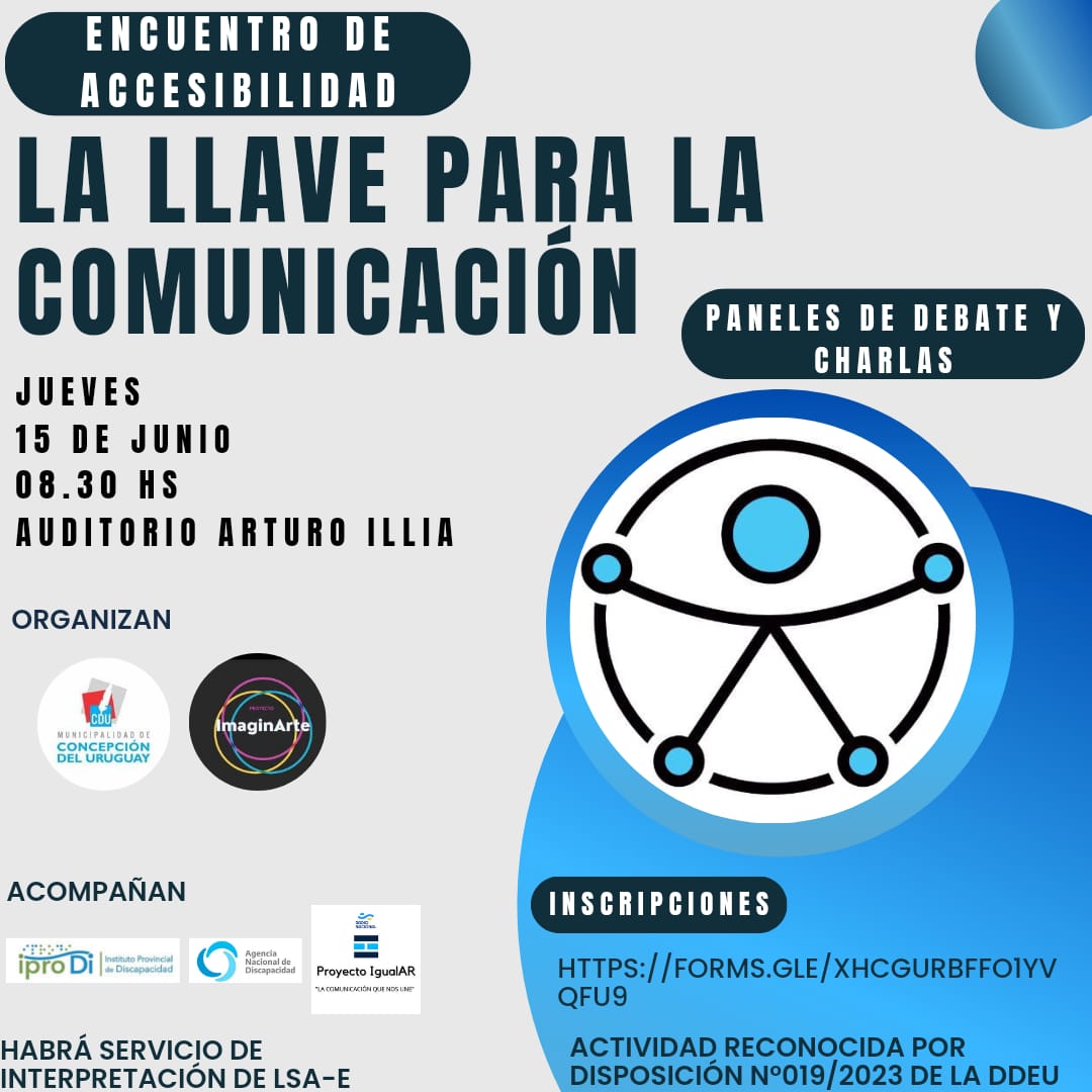 Se realizará un encuentro de Accesibilidad “La Llave para la  Comunicación”