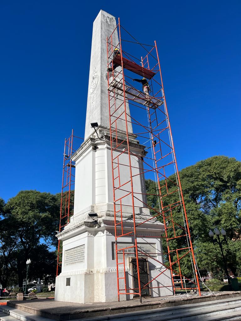 La pirámide de Plaza Ramírez fue puesta en valor