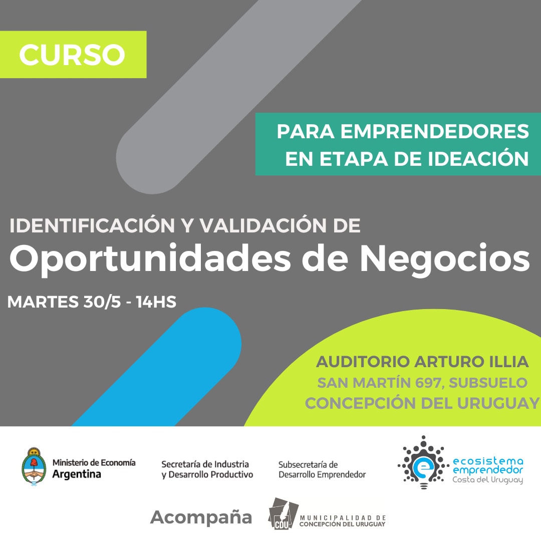 Preparan un curso de identificación y validación de oportunidades de negocios