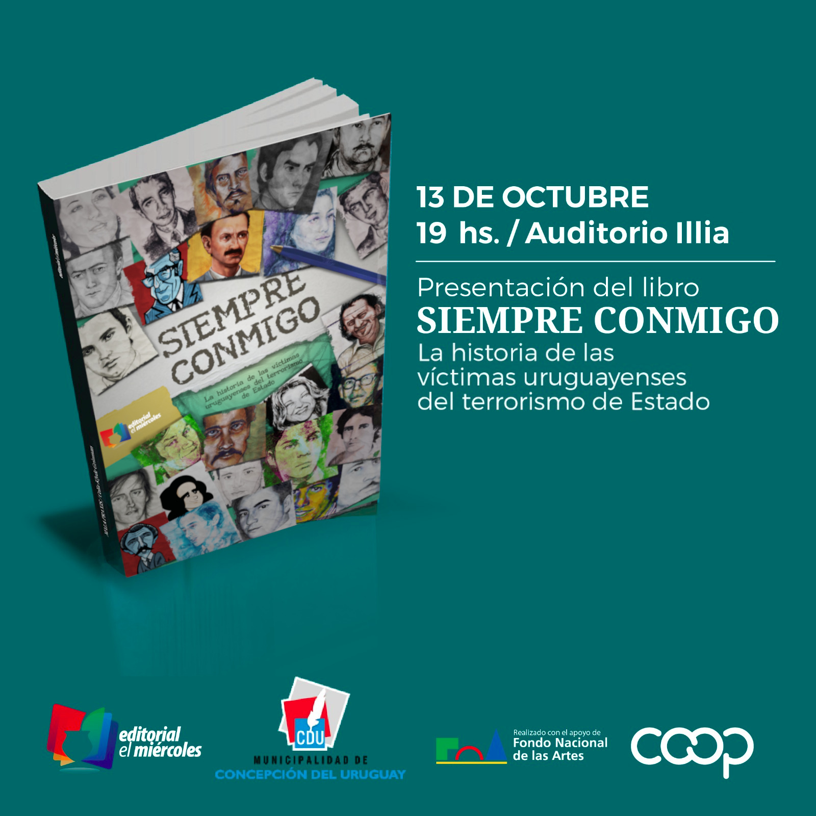 Este viernes se presenta el libro sobre las víctimas uruguayenses del terrorismo de Estado