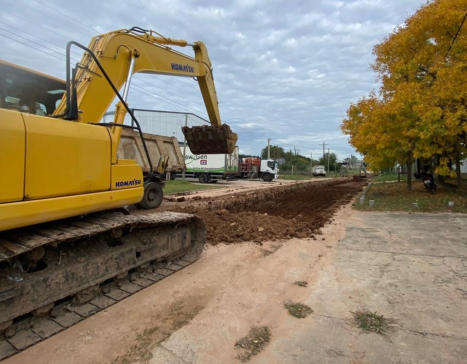 obras en el parque industrial